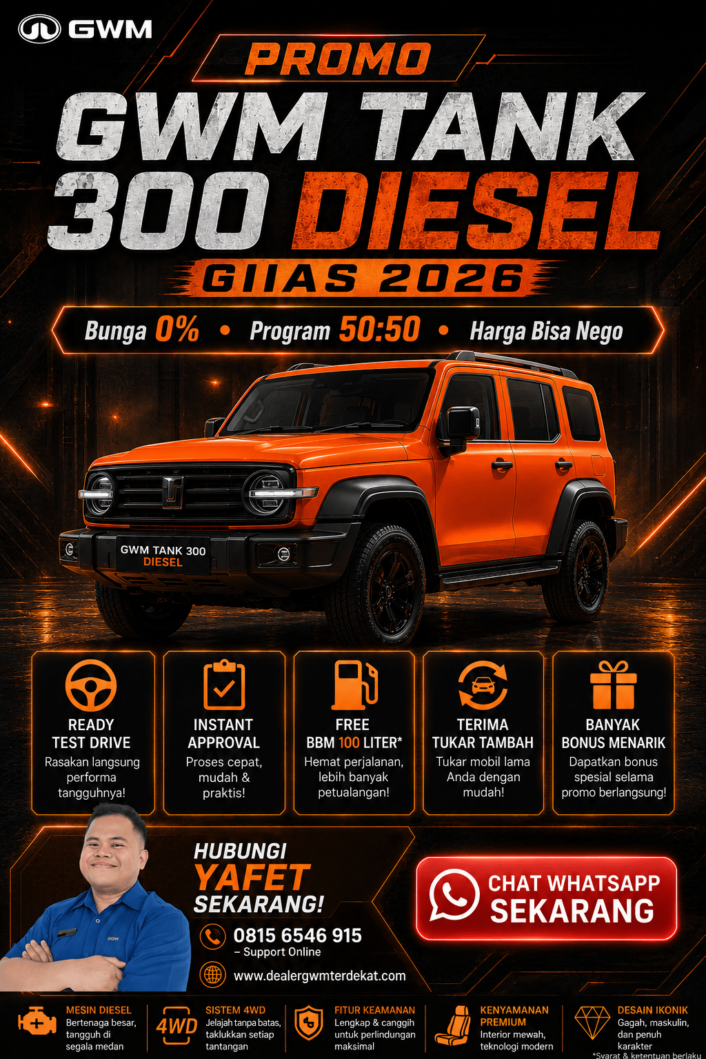 PROMO GWM TANK 300 DIESEL